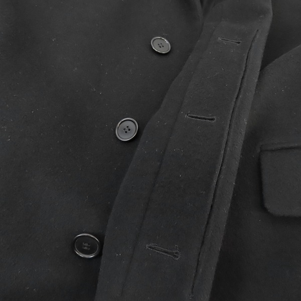 実際に弊社で買取させて頂いたHELMUT LANG/ヘルムートラング ウール カシミヤ混 チェスターコート/48の画像 9枚目