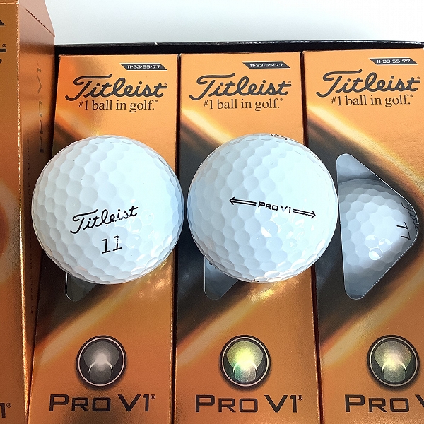 実際に弊社で買取させて頂いた【未使用】Titleist/タイトリスト PRO V1 2021年モデル ゴルフボール 1ダースの画像 1枚目