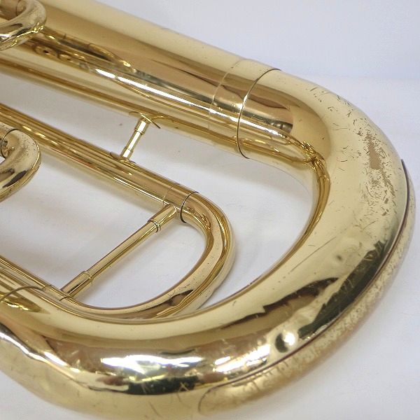 実際に弊社で買取させて頂いた★【ジャンク】YAMAHA/ヤマハ YEP-201/YEP201 ユーフォニアム ゴールド ハードケース付 の画像 5枚目
