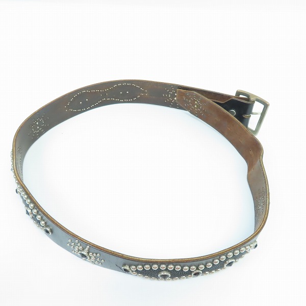 実際に弊社で買取させて頂いたHTC/エイチティーシー Hollywood Trading Company スタッズベルト 36の画像 9枚目