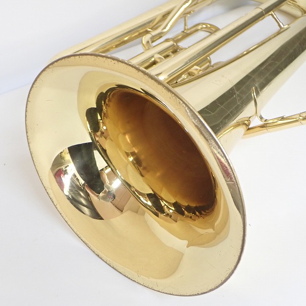 実際に弊社で買取させて頂いた★【ジャンク】YAMAHA/ヤマハ YEP-201/YEP201 ユーフォニアム ゴールド ハードケース付 の画像 2枚目