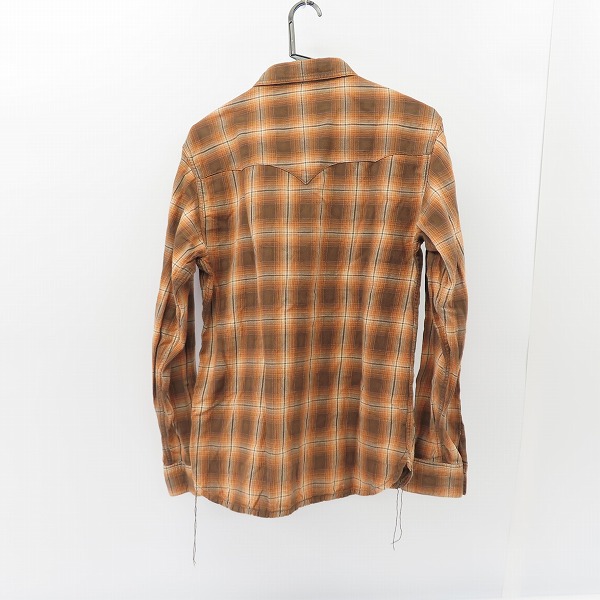 実際に弊社で買取させて頂いたFLAT HEAD/フラットヘッド チェック柄 長袖ボタンシャツ/40の画像 1枚目