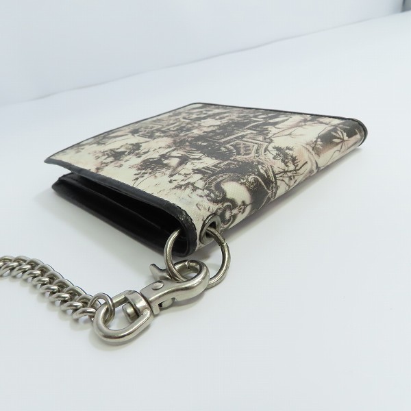 実際に弊社で買取させて頂いたJean Paul Gaultier/ジャンポールゴルチエ 二つ折り財布 ウォレットチェーン付の画像 3枚目