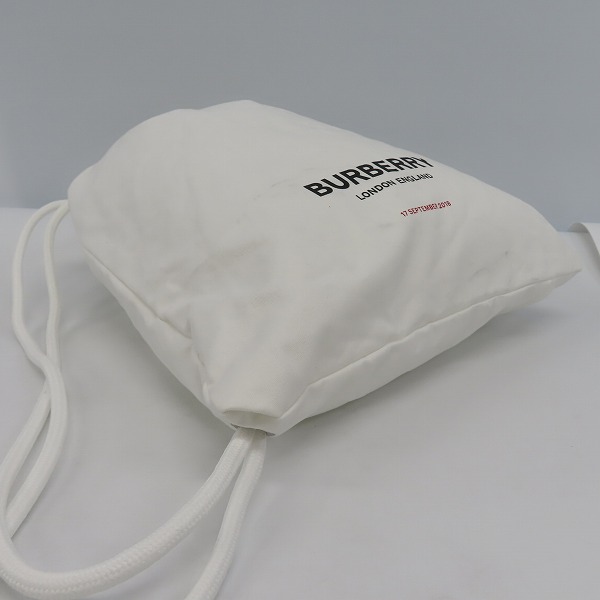 実際に弊社で買取させて頂いたBURBERRY/バーバリー17 September 2018 関係者限定 ノベルティ ナップサックの画像 2枚目