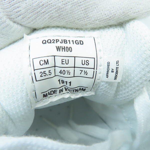 実際に弊社で買取させて頂いたle coq sportif/ルコック スポルティフ ゴルフ シューズ QQ2PJB11GD/25.5の画像 5枚目