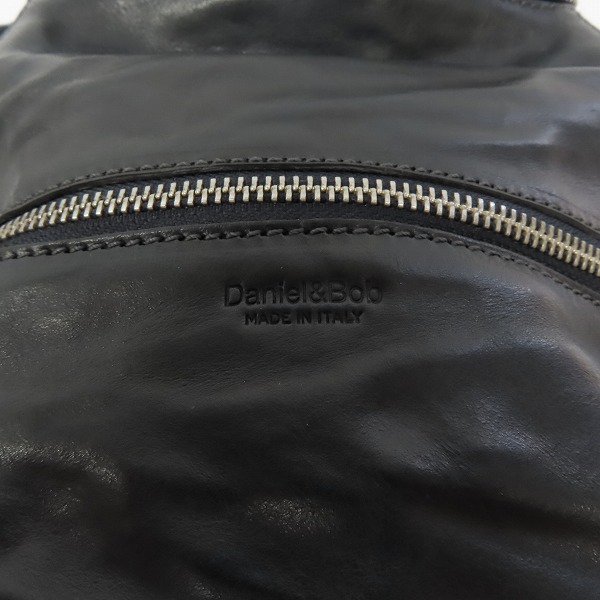 実際に弊社で買取させて頂いたDaniel&Bob/ダニエル＆ボブ ミニ レザー リュック ダークネイビーの画像 3枚目
