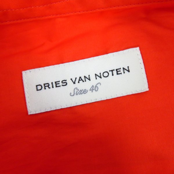 実際に弊社で買取させて頂いた【未使用】DRIES VAN NOTEN/ドリスヴァンノッテン CLASEN 7306 M.W.SHIRT VER 半袖シャツ/46の画像 2枚目