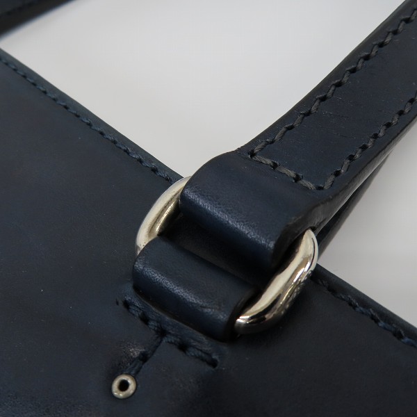 実際に弊社で買取させて頂いたDaniel&Bob/ダニエル＆ボブ  レザー トートバッグ ネイビーの画像 7枚目