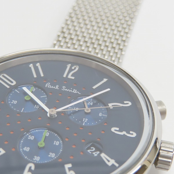 実際に弊社で買取させて頂いたPaul Smith/ポール スミス クロノグラフ クォーツ 腕時計 J505-T021301【動作未確認】の画像 6枚目