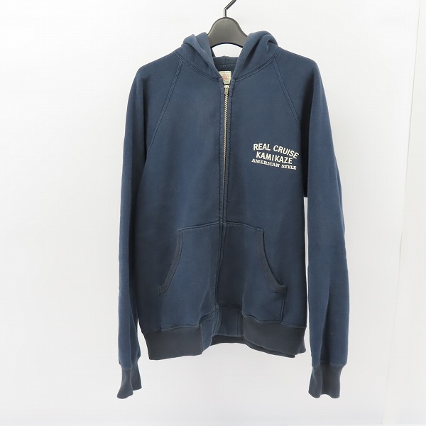 実際に弊社で買取させて頂いたFLAT HEAD/フラットヘッド REAL CRUISE KAMIKAZE フルジップパーカー/XL