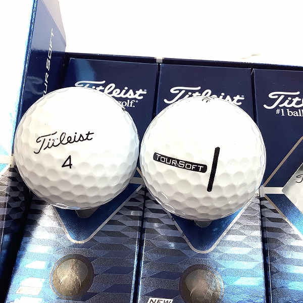 実際に弊社で買取させて頂いた【未使用】Titleist/タイトリスト TOUR SOFT ホワイト ゴルフボール 1ダース の画像 1枚目