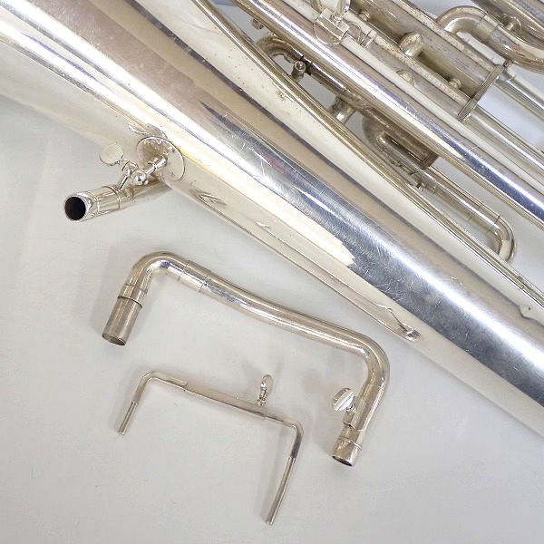 実際に弊社で買取させて頂いた★【ジャンク】YAMAHA/ヤマハ YEP-201M/YEP201M ユーフォニアム 銀メッキ ハードケース付の画像 8枚目