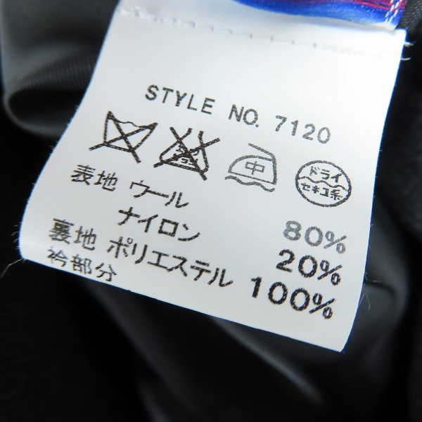 実際に弊社で買取させて頂いたSCHOTT/ショット 襟ボア メルトン ジャケット 7120/38の画像 3枚目