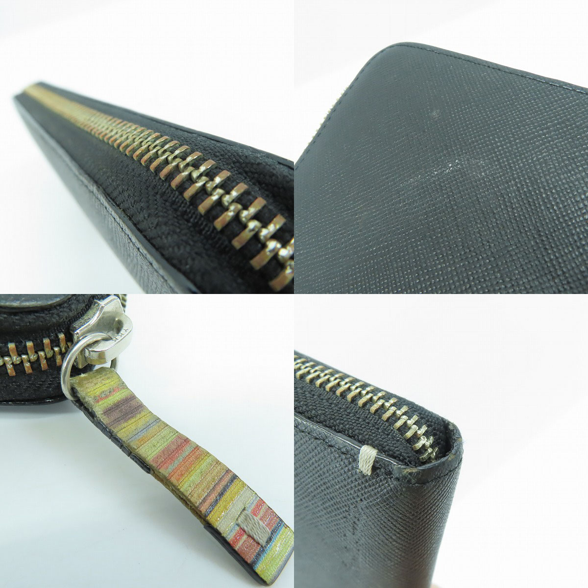 実際に弊社で買取させて頂いたPaul Smith/ポールスミス レザー ラウンドファスナー ウォレット 長財布の画像 6枚目