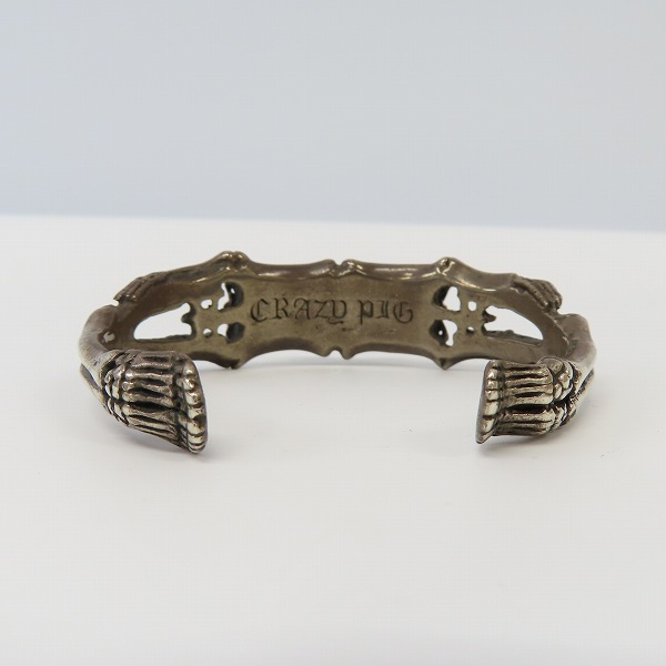 実際に弊社で買取させて頂いた【ギャラ付き】CRAZY PIG/クレイジーピッグ SKELETONS/スケルトンズ バングルの画像 3枚目