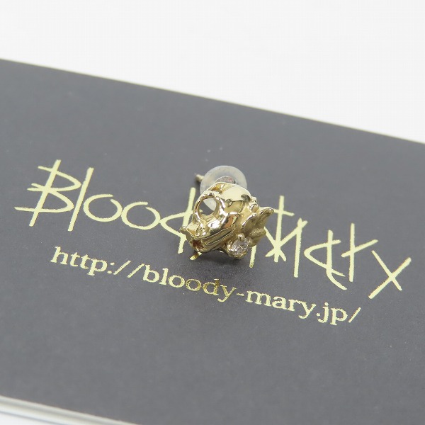 ギャラ付き】Bloody Mary/ブラッディマリー K18 化猫 ピアス