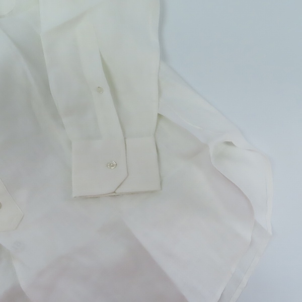 実際に弊社で買取させて頂いたBLACK FLEECE by Brooks Brothers/ブラックフリース バイ ブルックスブラザーズ 麻リネンシャツ/size：BB2の画像 6枚目