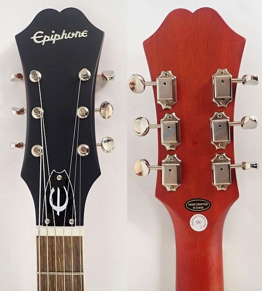 実際に弊社で買取させて頂いた★【美品】Epiphone/エピフォン CASINO Worn/カジノ ウォーン フルアコ エレキギター 2020年製 ソフトケース付の画像 2枚目
