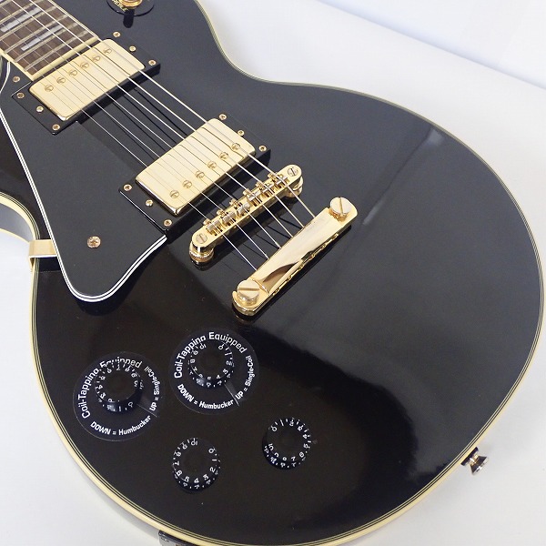 実際に弊社で買取させて頂いた★Epiphone/エピフォン Les Paul Custom Pro/レスポールカスタム プロ コイルタップ搭載 レフティ ギグケース付の画像 5枚目