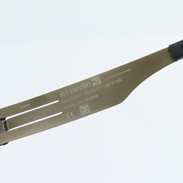 実際に弊社で買取させて頂いたic!berlin/アイシーベルリン sanetsch 眼鏡/アイウェアの画像 3枚目