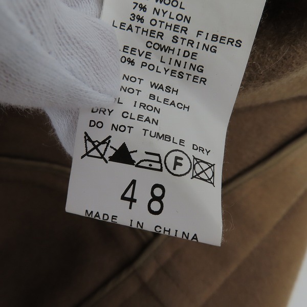 実際に弊社で買取させて頂いたEDIFICE/エディフィス ショートコート/メルトンダッフルコート 2点セットの画像 5枚目