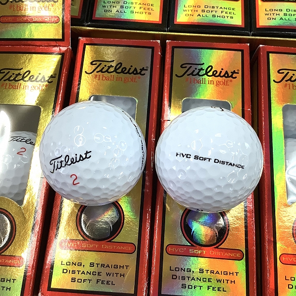実際に弊社で買取させて頂いた【未使用】Titleist/タイトリスト SOFT Feel/Soft distance ホワイト ゴルフボール 2ダースの画像 1枚目