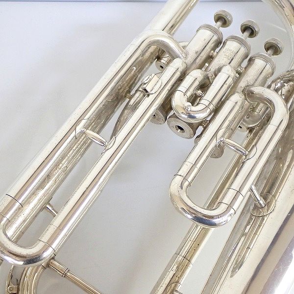 実際に弊社で買取させて頂いた★【ジャンク】YAMAHA/ヤマハ YEP-201M/YEP201M ユーフォニアム 銀メッキ ハードケース付の画像 7枚目