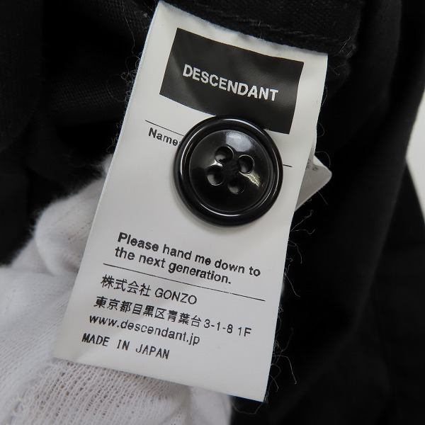 実際に弊社で買取させて頂いたDESCENDANT/ディセンダント 長袖シャツ/1の画像 3枚目