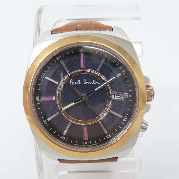 実際に弊社で買取させて頂いたPaul Smith/ポールスミス クローズドアイズTT ソーラー電波 H416-S057884