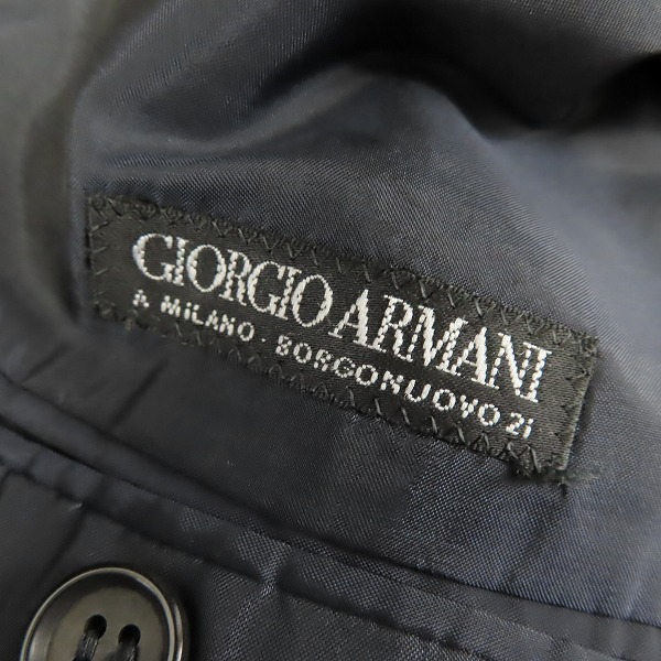 実際に弊社で買取させて頂いたGIORGIO ARMANI/ジョルジオアルマーニ ダブル セットアップスーツ /size：44の画像 2枚目