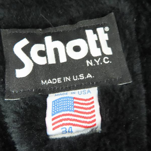実際に弊社で買取させて頂いた【ジャンク】Schott/ショット ライナー付き シングルライダース ジャケット/34の画像 2枚目