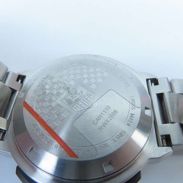 実際に弊社で買取させて頂いたTAG Heuer/タグホイヤー FORMULA1/フォーミュラ1 クロノグラフ CAH1110 RWX2698【動作未確認】の画像 4枚目