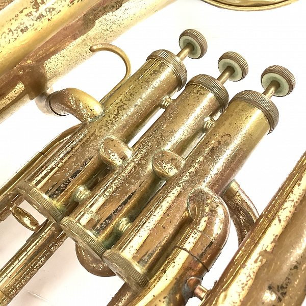実際に弊社で買取させて頂いた★【ジャンク】YAMAHA/ヤマハ YEP-201/YEP201 ユーフォニアム ゴールド ハードケース付の画像 6枚目