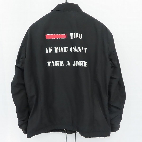実際に弊社で買取させて頂いたDIET BUTCHER SLIM SKIN/ダイエットブッチャースリムスキン Joke プリントコーチジャケット/2の画像 1枚目