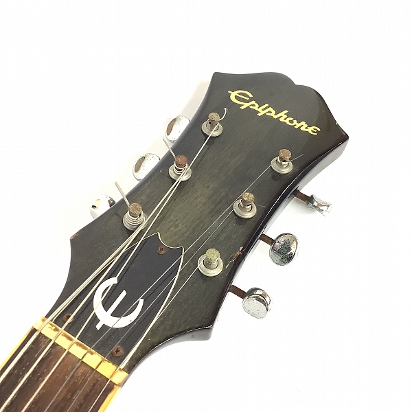 実際に弊社で買取させて頂いた★Epiphone/エピフォン CASINO VC カジノ フルアコ エレキギター ハードケース付き 難ありの画像 1枚目
