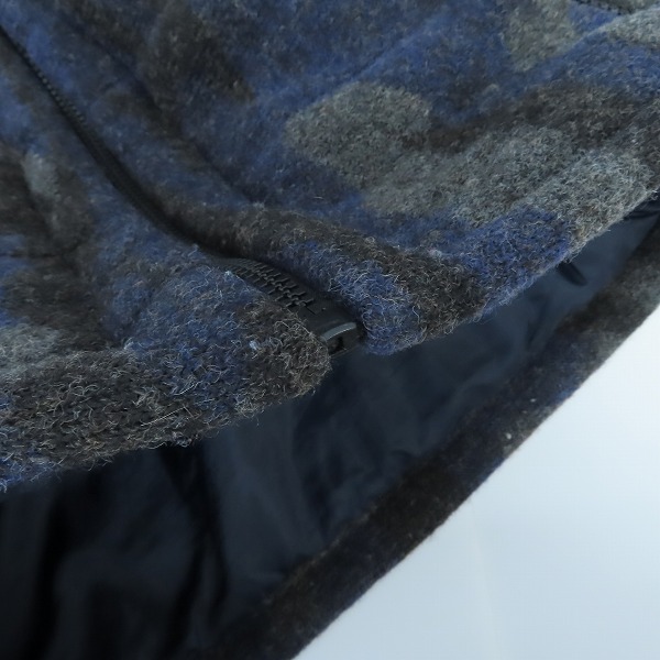 実際に弊社で買取させて頂いたHYDROGEN×LUIGI BIANCHI MANTOVA/ハイドロゲン×ルイジビアンキマントーバ 迷彩/カモフラ ツイードジャケット/52Rの画像 6枚目