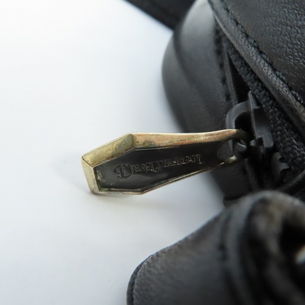 実際に弊社で買取させて頂いたDEAL DESIGN/ディールデザイン Black Cube レザー ショルダーバッグの画像 5枚目