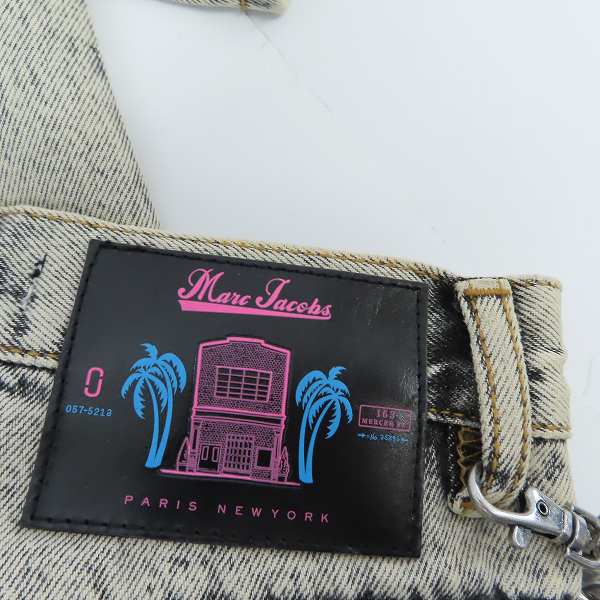 実際に弊社で買取させて頂いたMARC JACOBS/マークジェイコブズ ワッペン/ウォレットチェーン付き デニムパンツ/24の画像 2枚目
