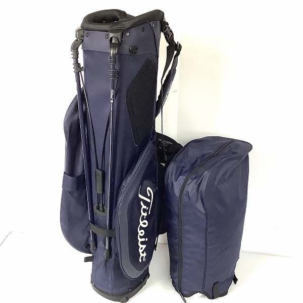 実際に弊社で買取させて頂いたTitleist/タイトリスト ライツアウト 8.5型47インチ スタンド キャディバッグ ネイビー TB9SX4の画像 1枚目