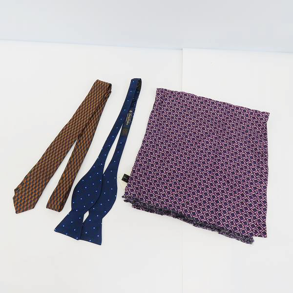 実際に弊社で買取させて頂いた【未使用含む】Brooks Brothers/ブルックスブラザーズ JOSEPH HOMME/ジョゼフオム等 ストール/ネクタイ 3点セット