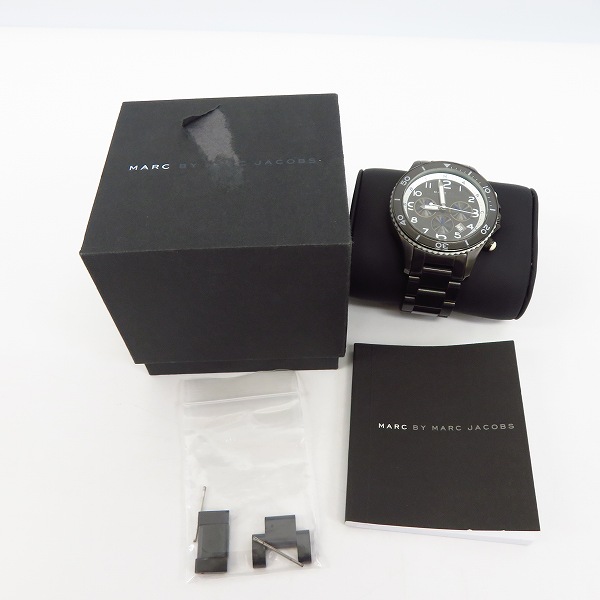 実際に弊社で買取させて頂いたMARC BY MARC JACOBS/マークバイマークジェイコブス クォーツ 腕時計 MBM5025【動作未確認】の画像 6枚目