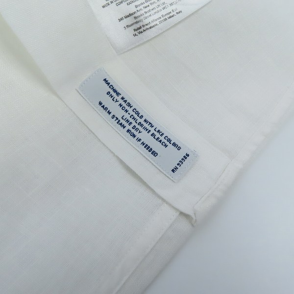 実際に弊社で買取させて頂いたBrooks Brothers/ブルックスブラザーズ 半袖シャツ ホワイト Mの画像 5枚目