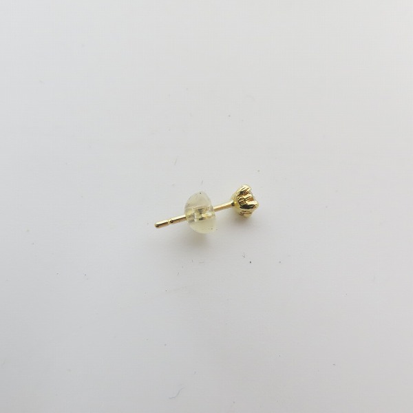 実際に弊社で買取させて頂いた【ギャラ付き】Bloody Mary/ブラッディマリー clematis K18 ピアス w/ダイアモンドの画像 2枚目