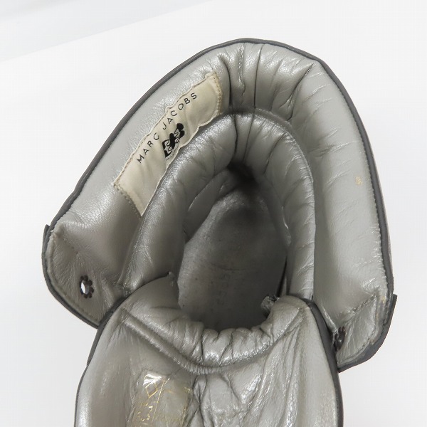 実際に弊社で買取させて頂いたMARC JACOBS/マークジェイコブス ロゴ刺繍 ハイカットスニーカー の画像 4枚目