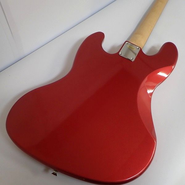 実際に弊社で買取させて頂いた★BUSKER'S/バスカーズ ジャズベース タイプ メタリックレッド エレキベース ソフトケース付 の画像 7枚目