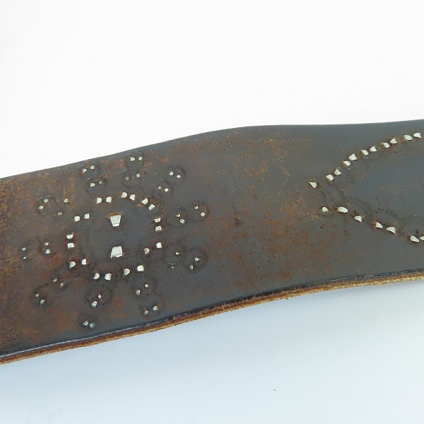 実際に弊社で買取させて頂いたHTC/エイチティーシー Hollywood Trading Company スタッズベルト 36の画像 6枚目