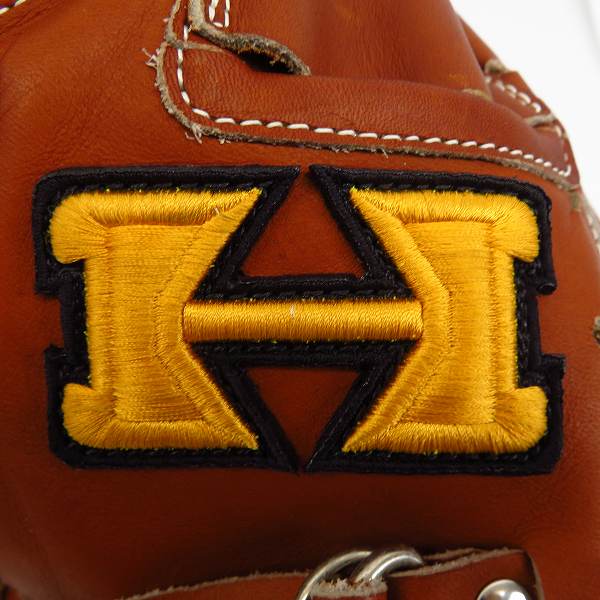 実際に弊社で買取させて頂いたHI-GOLD/ハイゴールド 硬式用/左投げ キャッチャーミット SKM-322Mの画像 7枚目