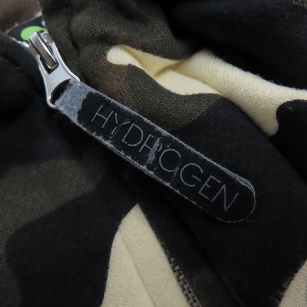 実際に弊社で買取させて頂いたHYDROGEN/ハイドロゲン 迷彩/カモフラ柄 ジップアップパーカー/size：Lの画像 7枚目