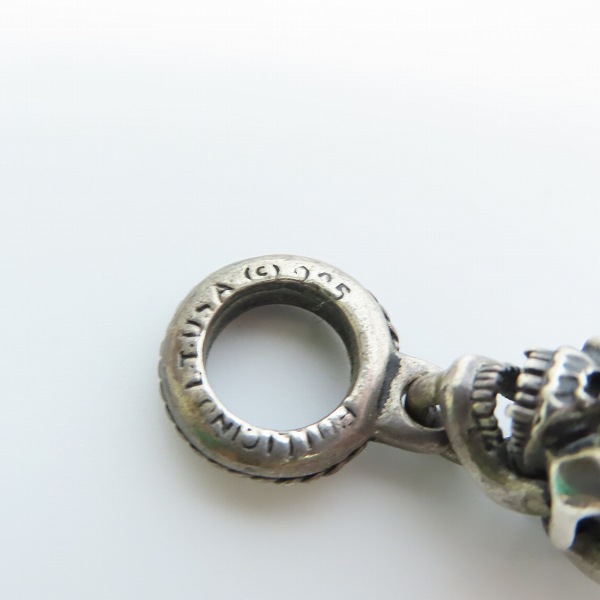 実際に弊社で買取させて頂いた【ギャラ付き】LEATHERS & TREASURES/レザーズアンドトレジャーズ スカル レザーブレスレットの画像 4枚目