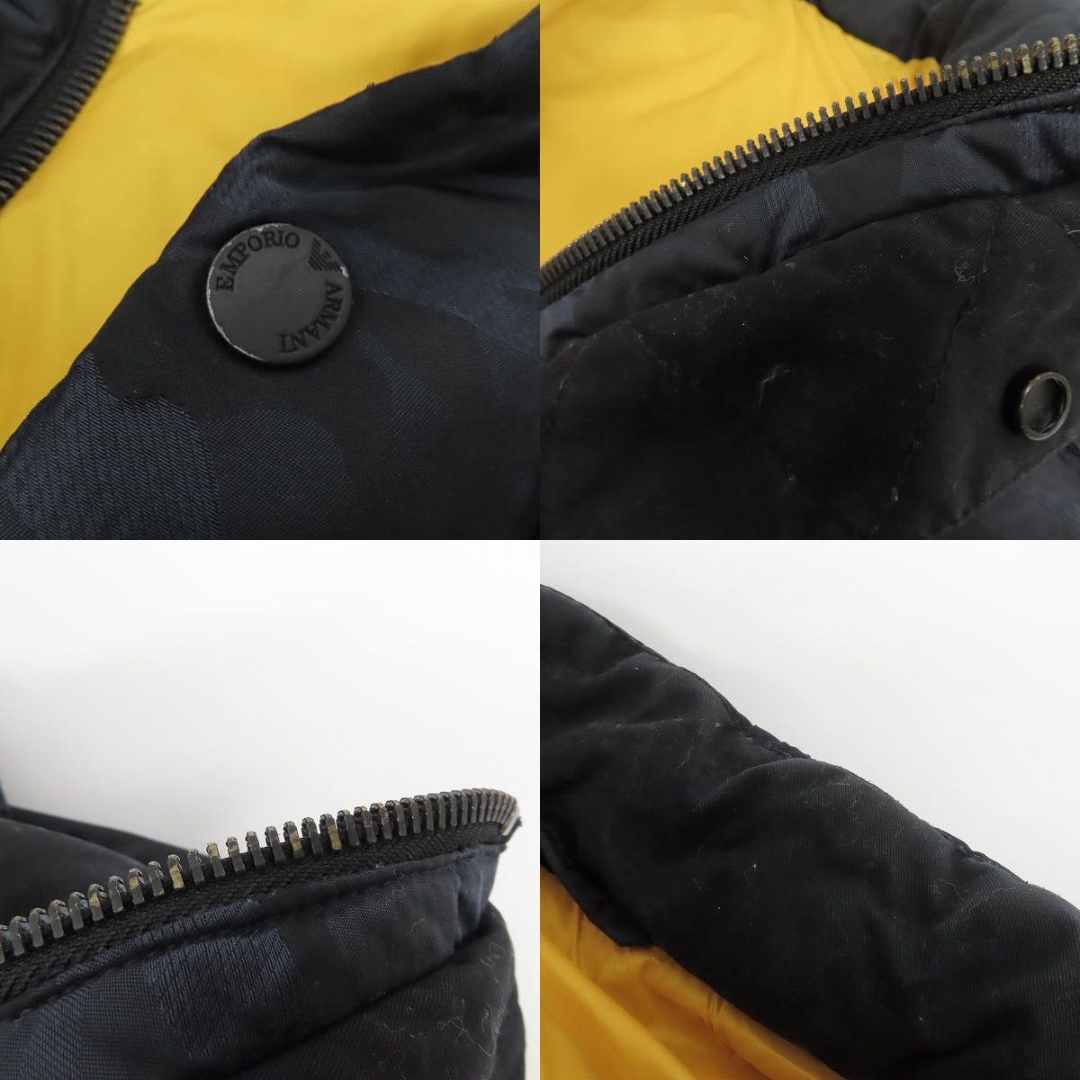 実際に弊社で買取させて頂いたARMANI JEANS/アルマーニジーンズ カモフラ ダウンベスト/Lの画像 6枚目